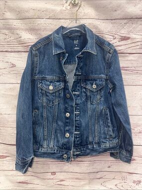 GAP Medium Blue Denim Trucker Jacket